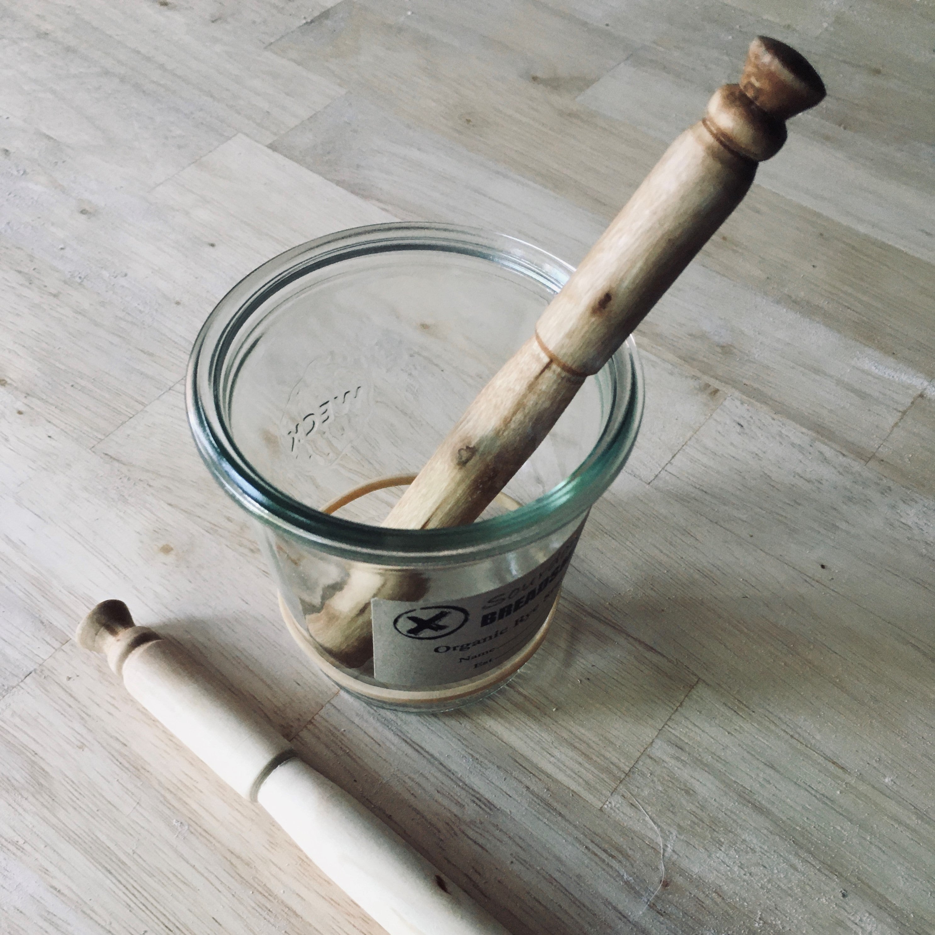 Wood Spurtle Porridge Spurtle Sourdough Stirring Spurtle Oatmeal Stirring  Spurtle Wooden Kitchen Utensil Sourdough Starter Spurtle 